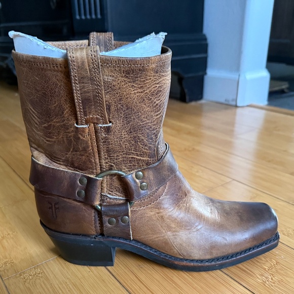 Vintage Frye Harness Boots - Picture 1 of 5